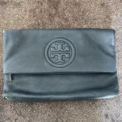 Tory Burch 黒 レザー クラッチバッグ