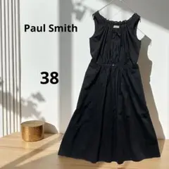 Paul Smith ポールスミス ノースリーブ ワンピース 透かし 総柄 M