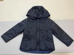 コムサイズム ダークブルー 中綿コート 110Aサイズ