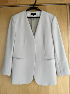 Theory ノーカラージャケット サイズ2 ライトベージュ