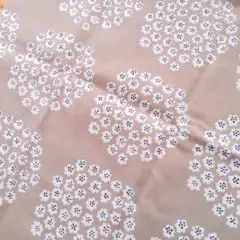マリメッコ　marimekko　プケッティ　ベージュ　花柄　生地