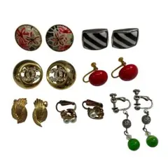 ⭐️8-ビンテージ イヤリング 7点セット