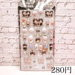 ぷっくりシール ぷくぷくシール 黒×白