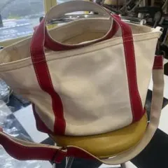 値下げします！L.L.Bean レアショルダーzip付きトートバッグのサムネイル