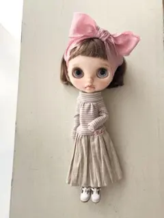 ハイネックワンピ　ピンク　ブライスアウトフィット　ネオブライス　アイシードール