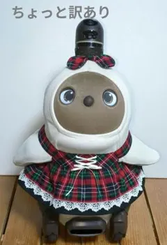 LOVOT＊ラボット服ハンドメイド＊タータンチェックのワンピースとリボン