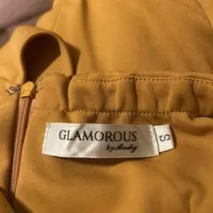 GLAMOROUS by Andy マスタードタイトドレス