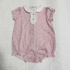 familiar 花柄ロンパース 60