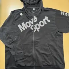 【MoveSport】❤DESCENTE❤ジップアップパーカー❤５L❤ブラック❤