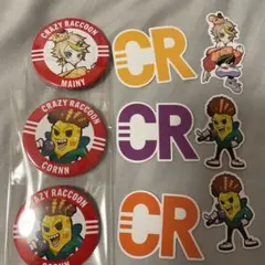 CR Crazy Raccoon 缶バッジ 缶バ 第1弾