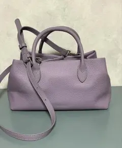 ラベンダー色　ハンドバッグ