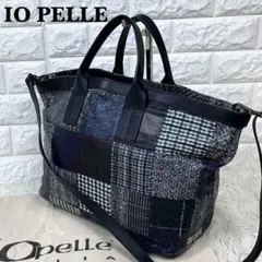 イオペレ ボストンバッグ ブラック ドクロ レザー IO PELLE 2way 2043612451.jpg?1696056425