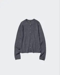 メリノリブクルーネックショートカーディガン