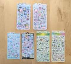 ぷっくり 3Dシール 6枚セット まとめ売り パンダ 動物 かわいい