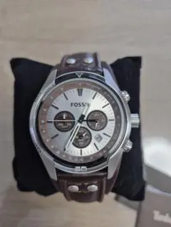 FOSSIL CH-2565 ブラウン クロノグラフ　腕時計 レザー