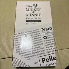 Disney　ミッキー＆ミニー Full of smilesアンティーククロック