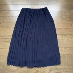 ネイビー プリーツスカート M 新品未使用