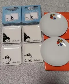即日発送 新品 ローソン ハローキティ マイメロディ ミッフィー 皿セット