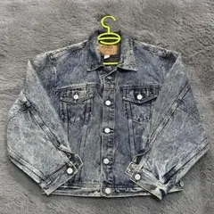 【希少/90s】EDWIN ケミカルウォッシュ デニムジャケット M 星ボタン