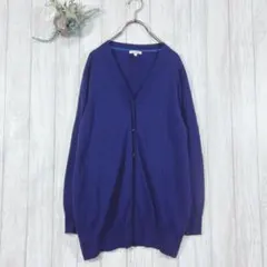 ☆エンスウィート/ensuite (5) カーディガン ニット ネイビー 大きい