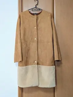 ZARA スエード調ファーコート