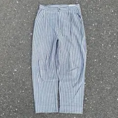 90s GET THERE スラックス ストライプ グレー ツータックのサムネイル