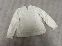 ZARA アイボリー レースブラウス 8歳 size128