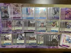 【セット】青紫サンジデッキ　公式スリーブ＋オーバースリーブ＋ドン＋サイドパーツ