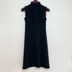 ストレッチ【Sybilla シビラ】ロングワンピース 40(L)Aライン フレア