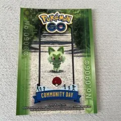 ポケモンセンター　ポケモンgo コミュニティデイ ステッカー シール　ニャオハ