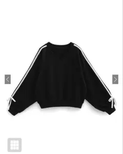 ラインリボンスウェットトップス[tu1416]