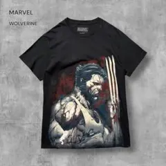 3179 古着MARVELマーベルウルヴァリンムービーTシャツ好デザイン墨黒Mのサムネイル