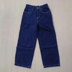 デニムパンツ　ワイドパンツ　Sサイズ　小さめ