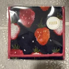フェイラー　ハンカチポーチ　ストロベリードット