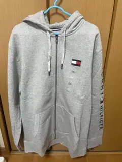 TOMMY HILFIGER グレー パーカー ジップアップ
