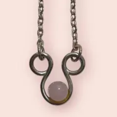 ネックレス　昭和　レトロ　ヴィンテージ　古着　ピンク