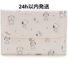 新品★ジェラートピケ スヌーピー 母子手帳ケース ジャバラ ピンク　Lサイズのサムネイル