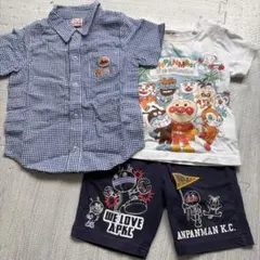 アンパンマンキッズコレクション Tシャツ　ズボン　シャツ　3点セット