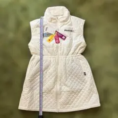 新品LLサイズ　フィラゴルフ撥水加工蓄熱保温ストレッチキルティング ワンピース