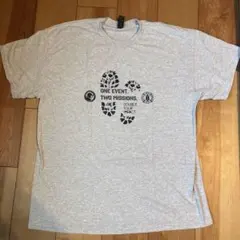 GILDAN チャリティ プリント Tシャツ グレー