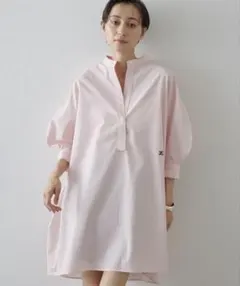 Whim Gazette 2025SS 刺繍チュニックシャツ　ストライプ Whim Gazette 2025SS 刺繍チュニックシャツ ストライプ - メルカリ