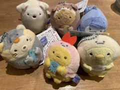 すみっコぐらし　水族館限定 ぶらさげぬいぐるみ 6点セット