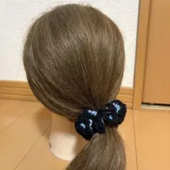シュシュ かぎ針 ヘアアレンジ ヘアアクセサリー 編み物 ハンドメイド