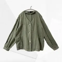 ZARA ザラ ノーカラージャケット 羽織 ゆったり レディース USAXS