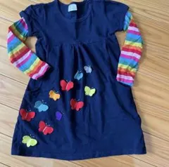 蝶の模様がオシャレ☆ワンピース １００センチ