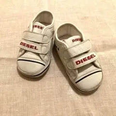 【新品未使用】DIESEL ベビー スニーカー ファーストシュー12cmレザー白