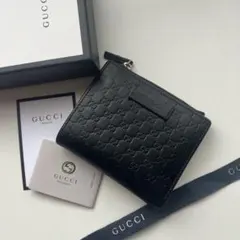 011 極美品 GUCCI 二つ折り財布 マイクロシマ 黒 ブラック b5 011 極美品 GUCCI 二つ折り財布 マイクロシマ 黒 ブラック b5 - メルカリ