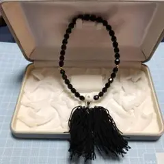 オニキス？数珠 タッセル付き　ケースなし