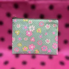 ㊽ピンクス ハンドメイド フラットポーチ