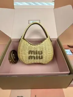 MIU MIU ウィッカー かごバッグ